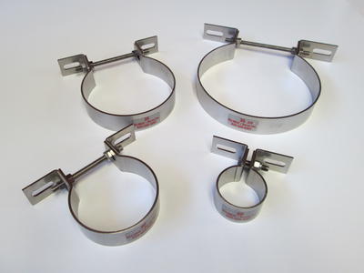 Steel pipe clamps on sale and brackets